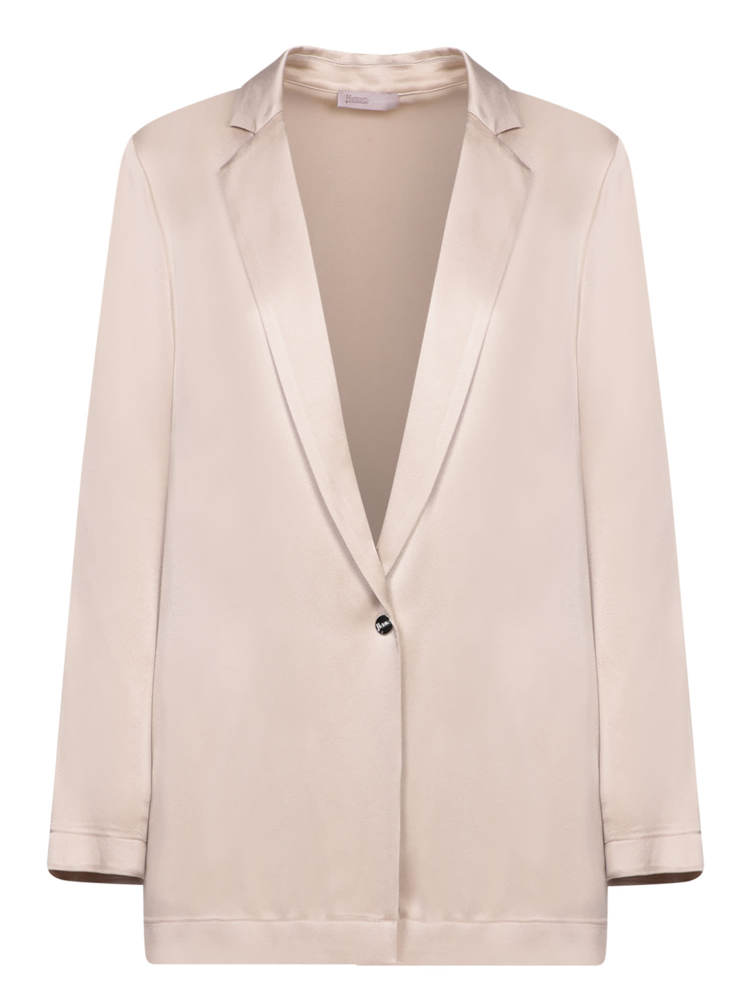 Herno Beige Chantilly Satin Jacket