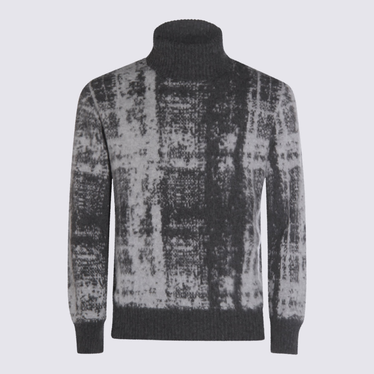 Piacenza Cashmere Black Wool Knitwear