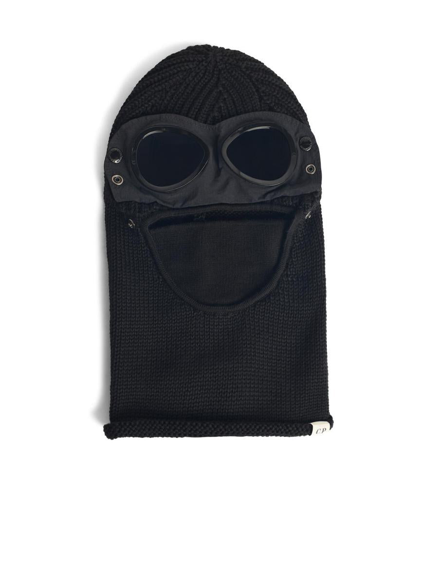 C. P. Company 'Lens' Black Wool Balaclava
