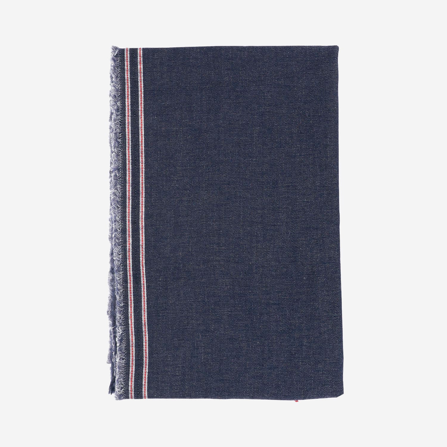 Faliero Sarti Cashmere And Silk Blend Denim Scarf