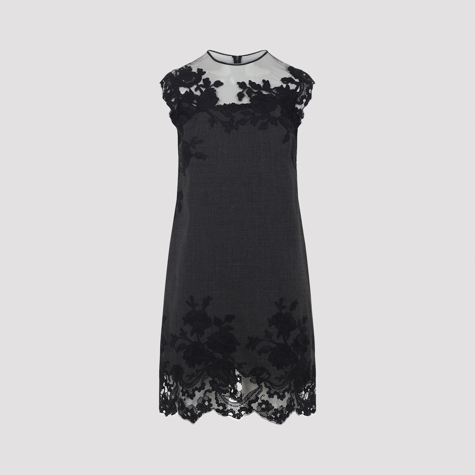 Ermanno Scervino Virgin Wool Mini Dress