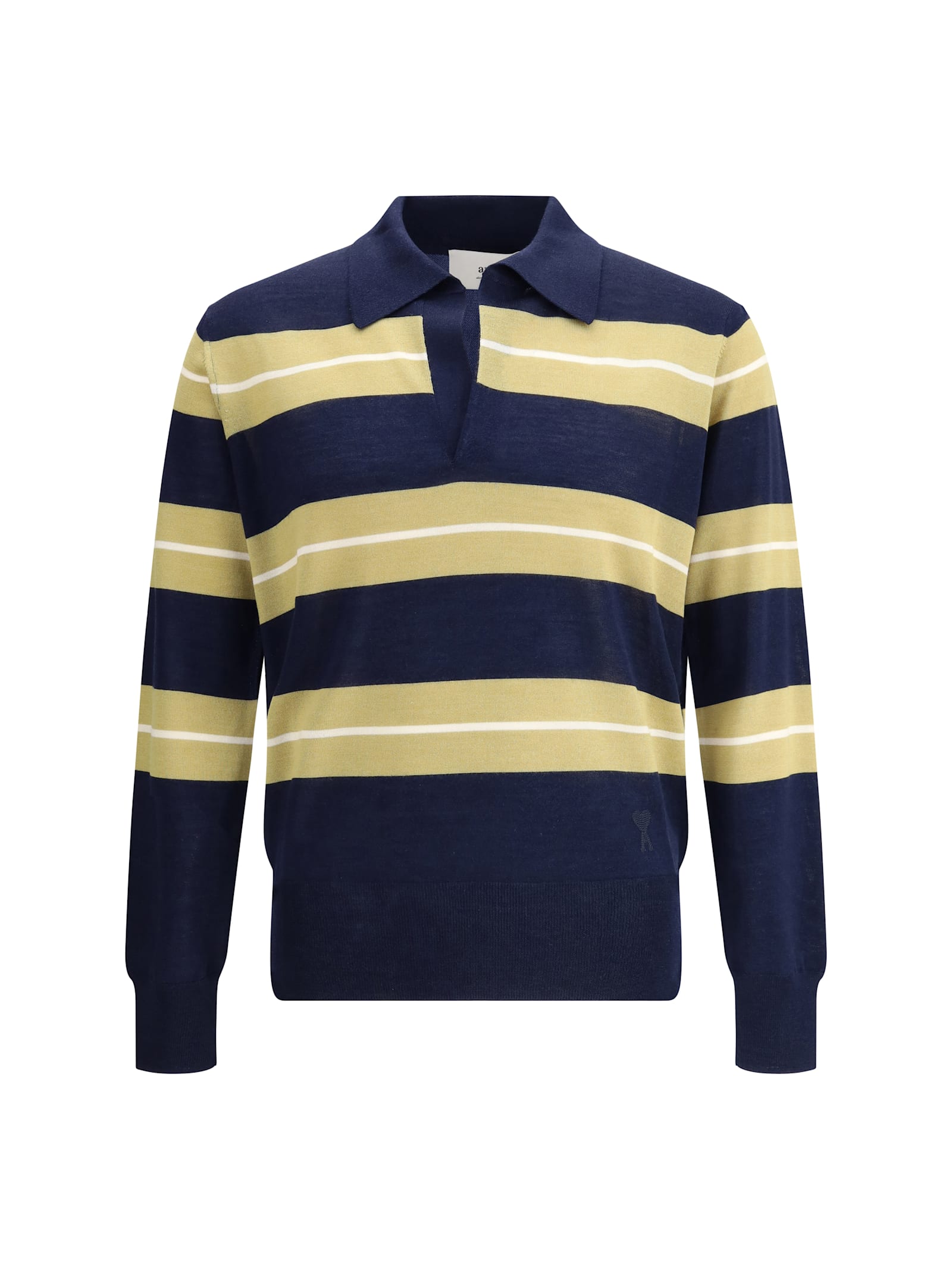 Ami Alexandre Mattiussi Raye Polo Shirt
