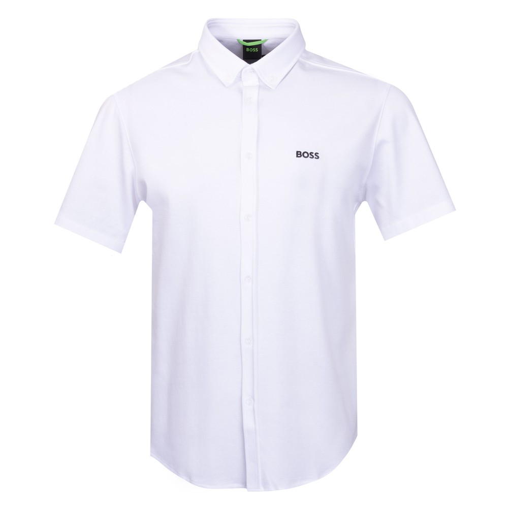 Athleisure B Motion Embroidered Logo Short Sleeve Shirt