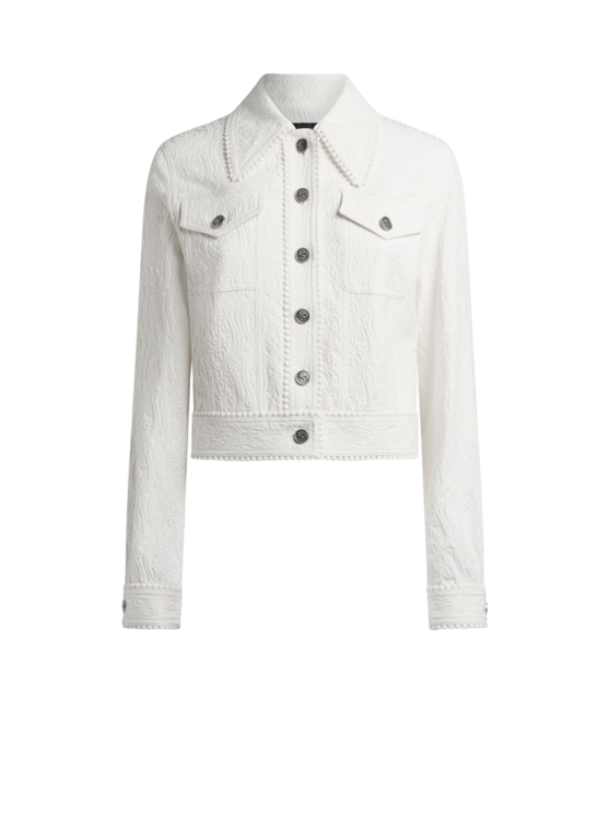 Etro, Veste Cropped Paisley Jacquard, Femme, Taille 38