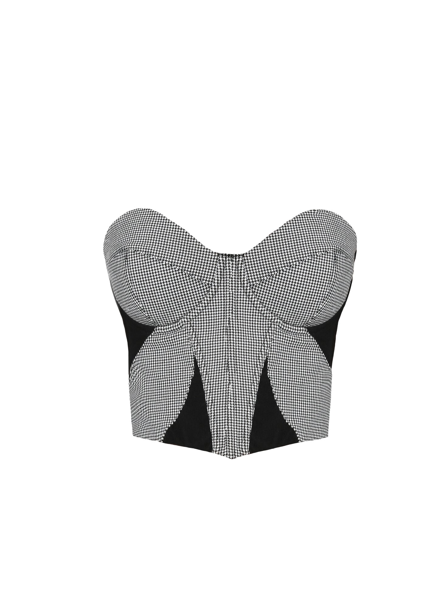 Fleur du Mal Houndstooth Bustier