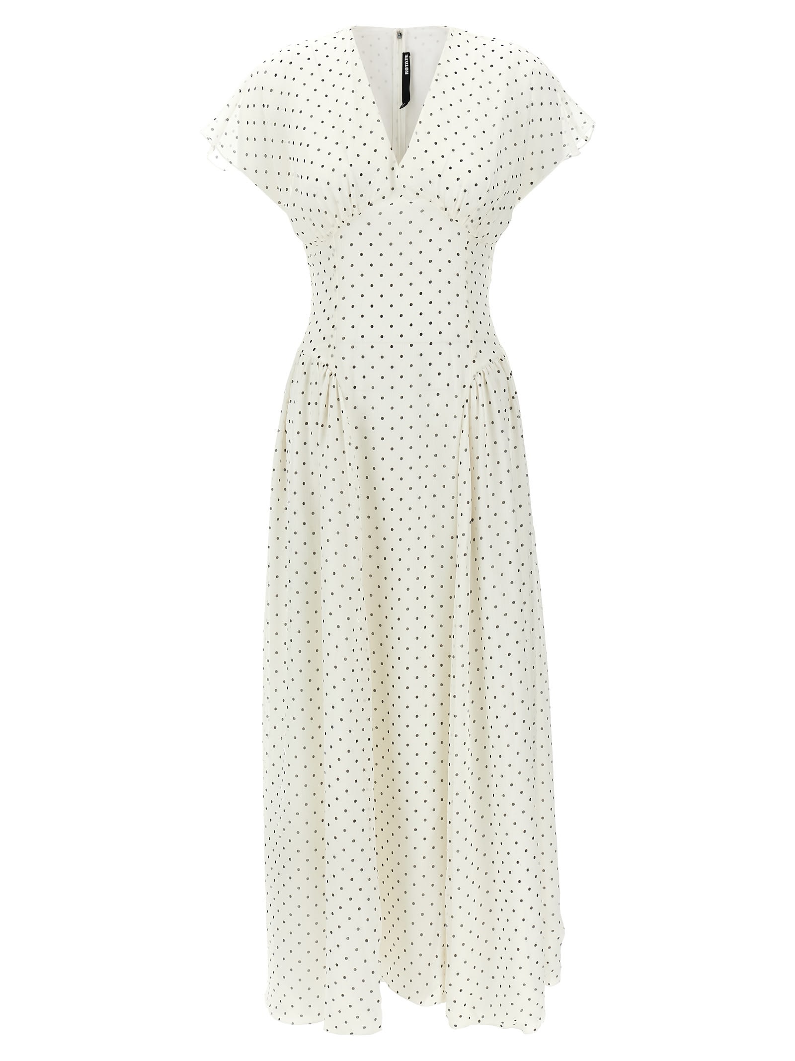 Rotate by Birger Christensen Polka Dot Maxi Dress
