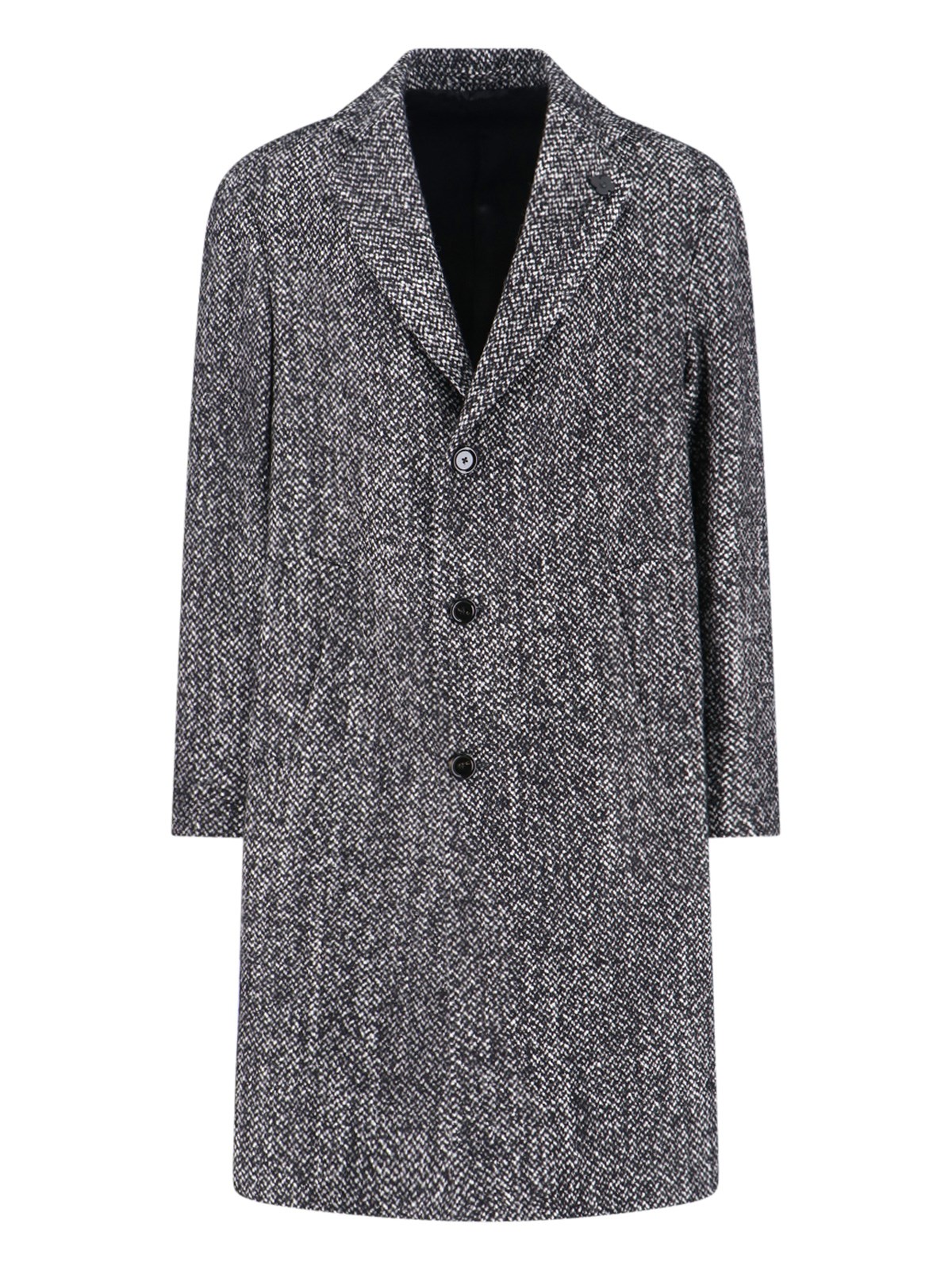 Lardini Single-Breasted Wool Coat