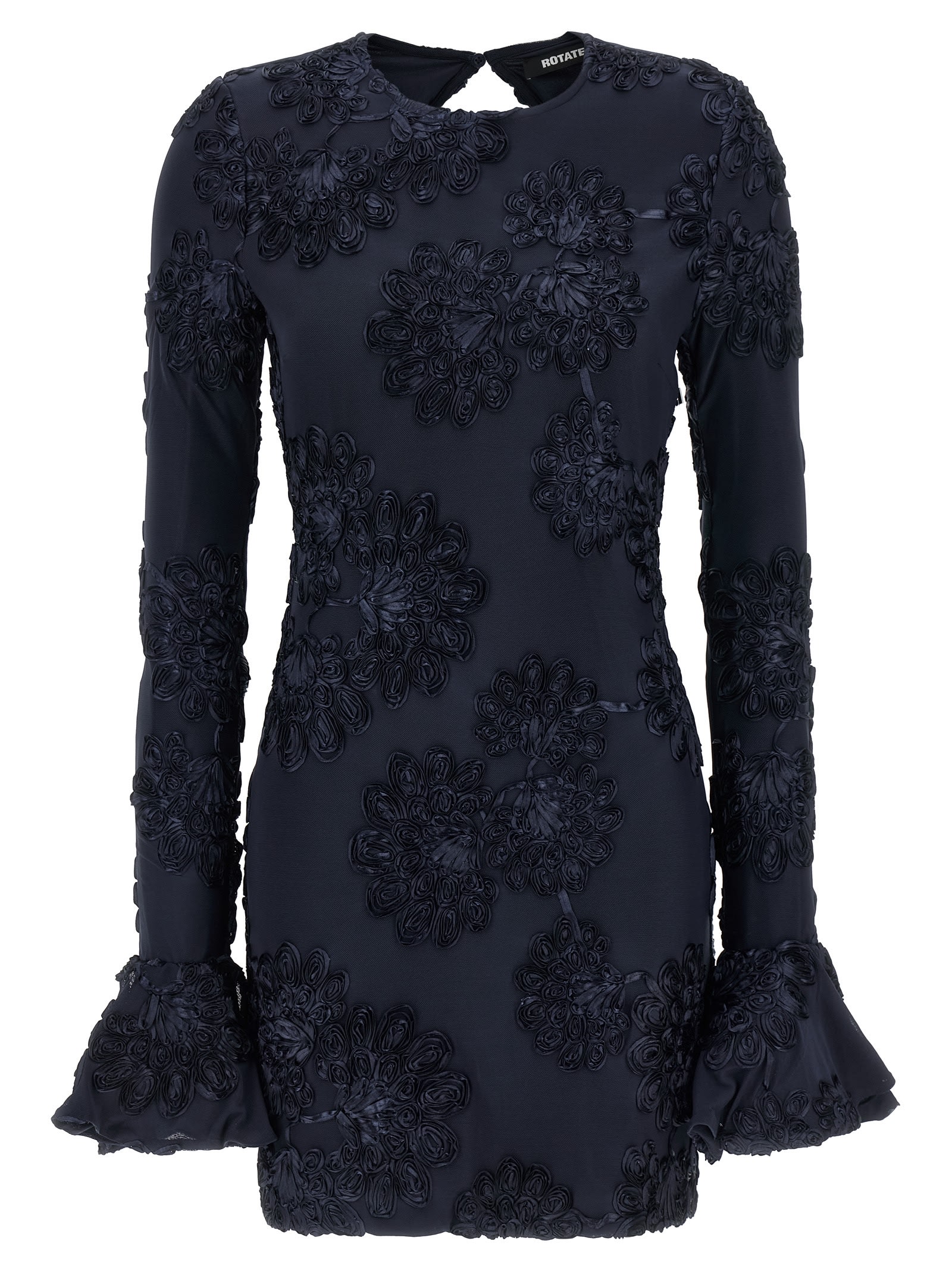Rotate by Birger Christensen 3d Mesh Mini Dress