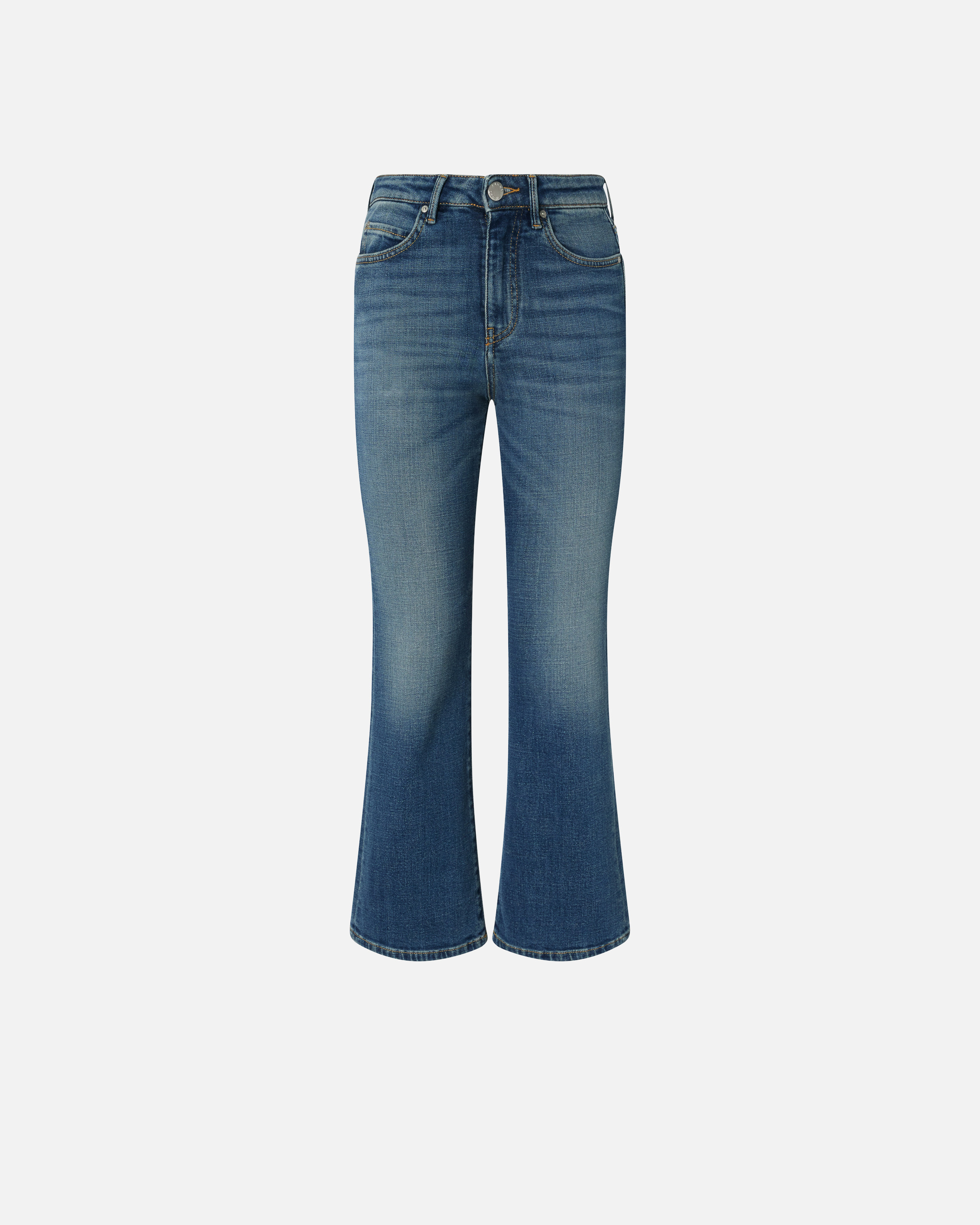 Pinko, Jean bootcut en denim à délavage moyen, Délavage moyen, 24