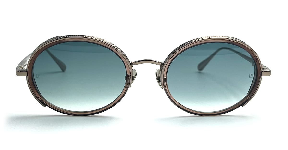 Linda Farrow Finn - Light Gold / Translucent Brown Sunglasses