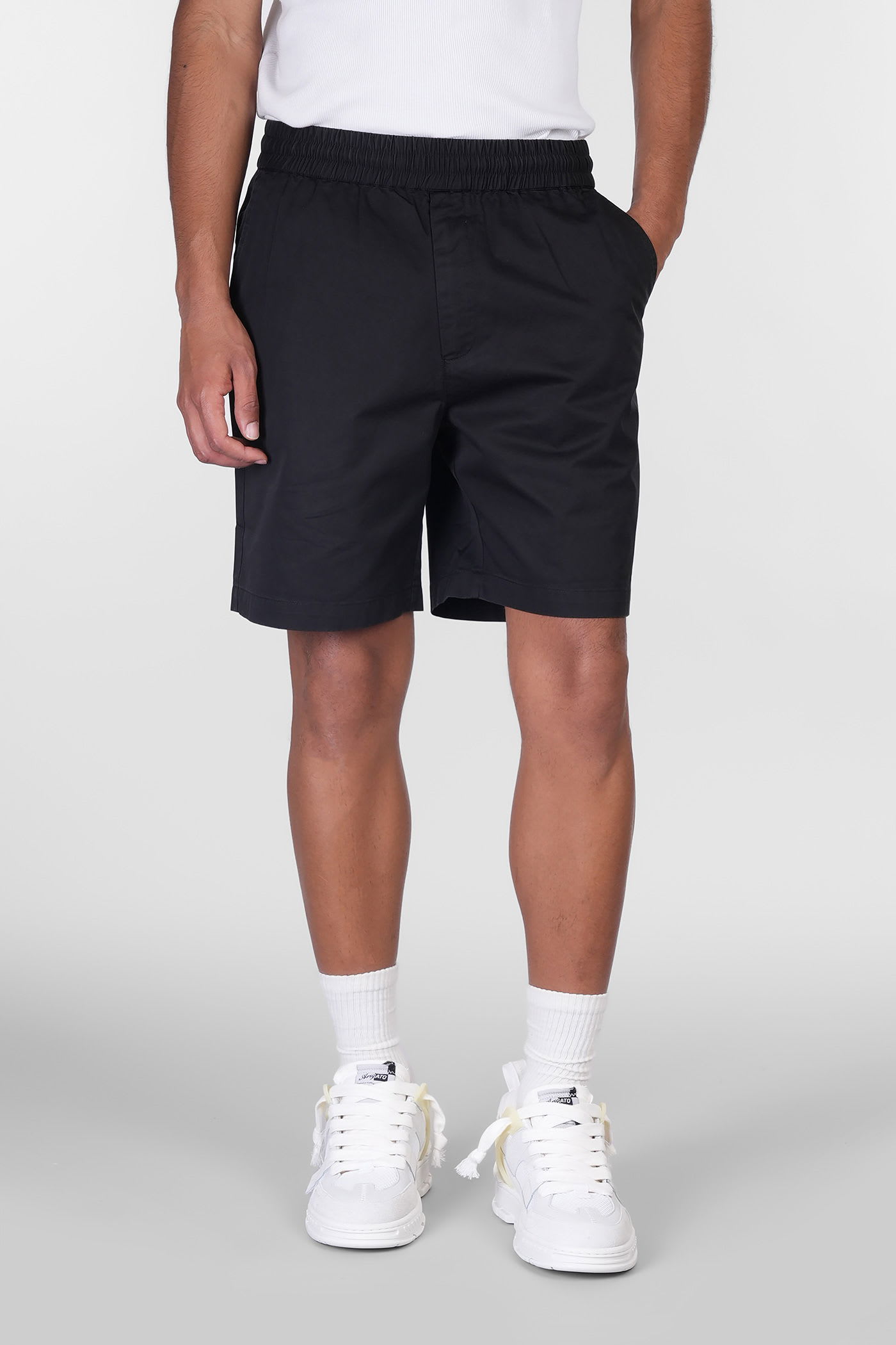 Axel Arigato Shorts In Black Cotton