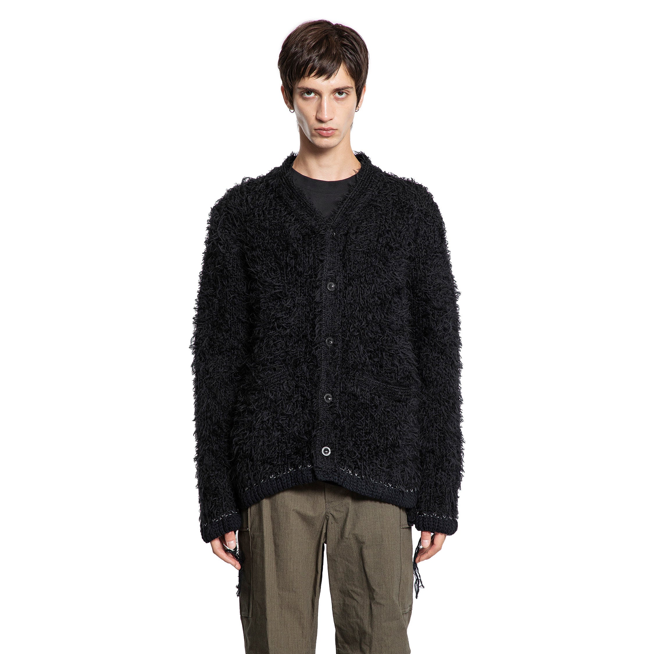 Furry Knit Cardigan