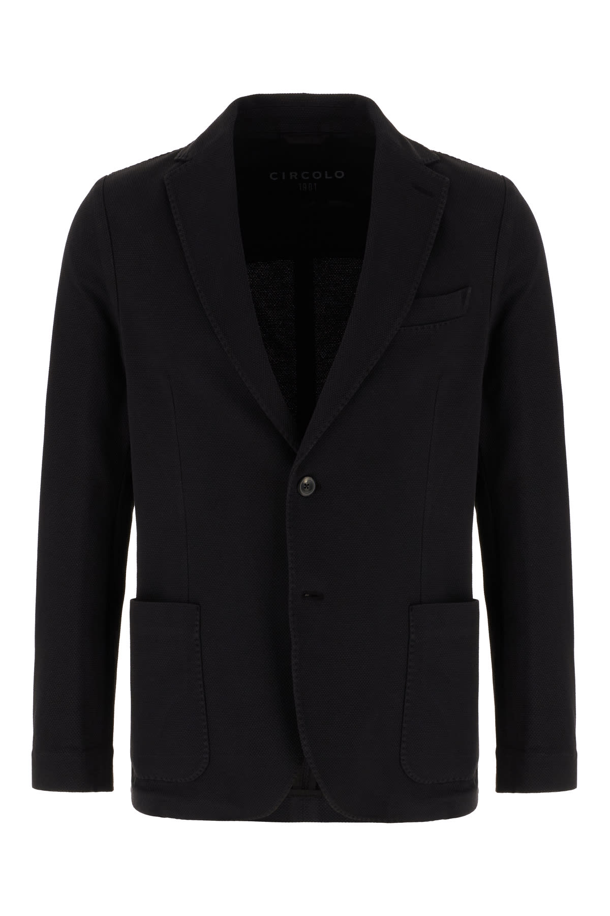 Circolo 1901 Black Stretch Cotton Blazer