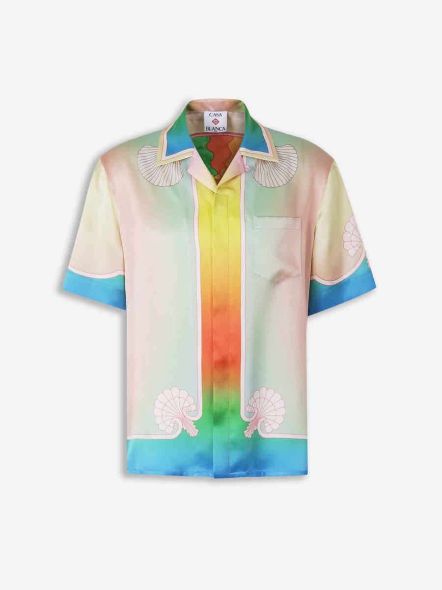 Casablanca Silk Shirts Re-Edit Printed Silk Shirt