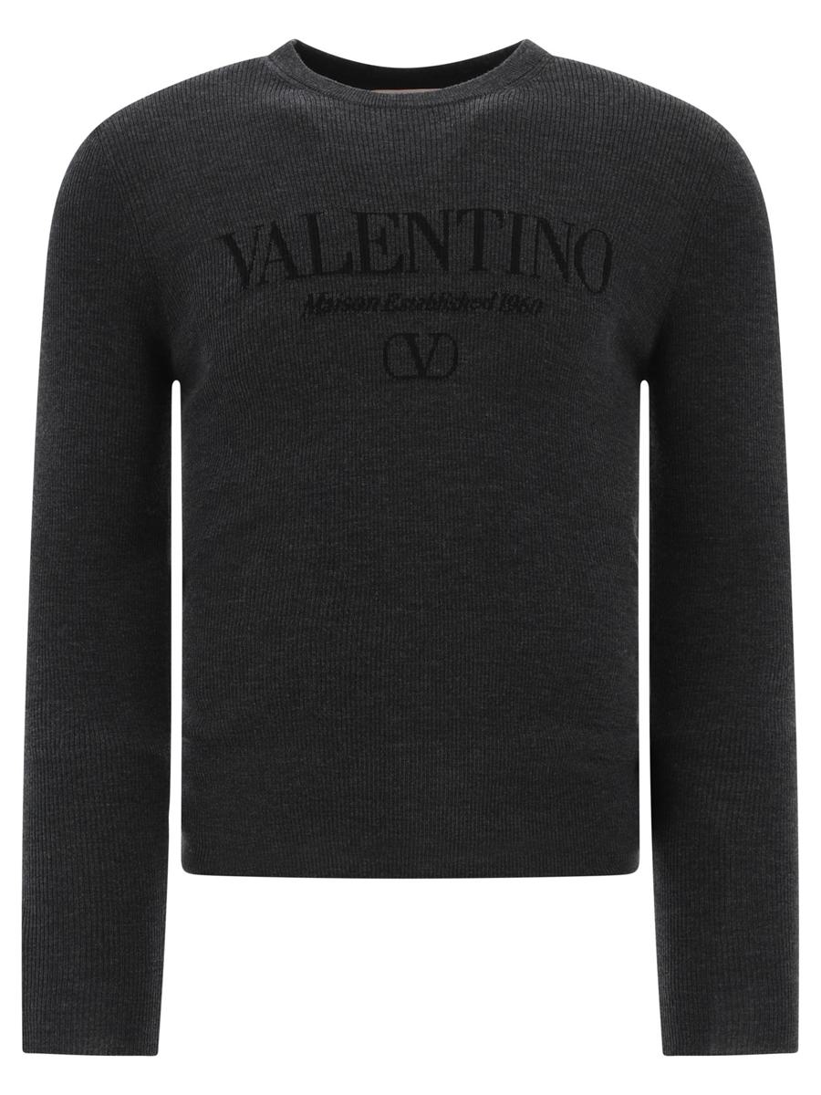 Valentino Garavani 嵌花Logo毛衣