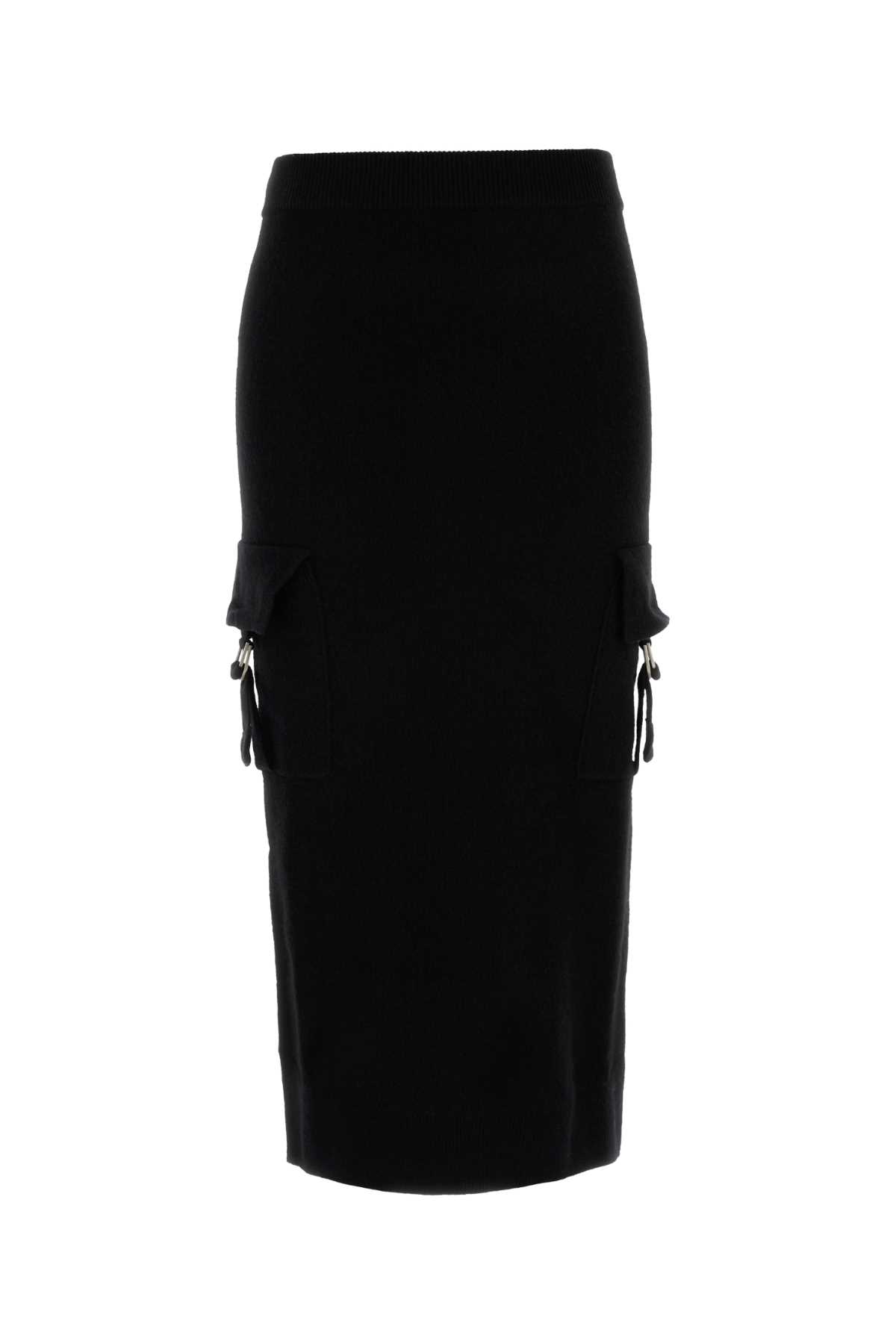 Blumarine Black Wool Skirt