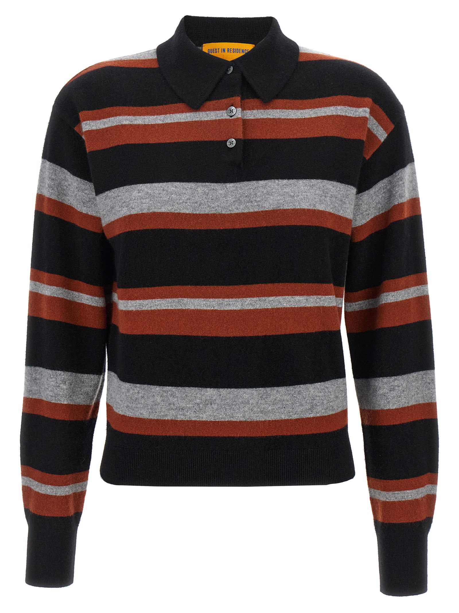 Guest in Residence collegiate Stripe Polo Shirt