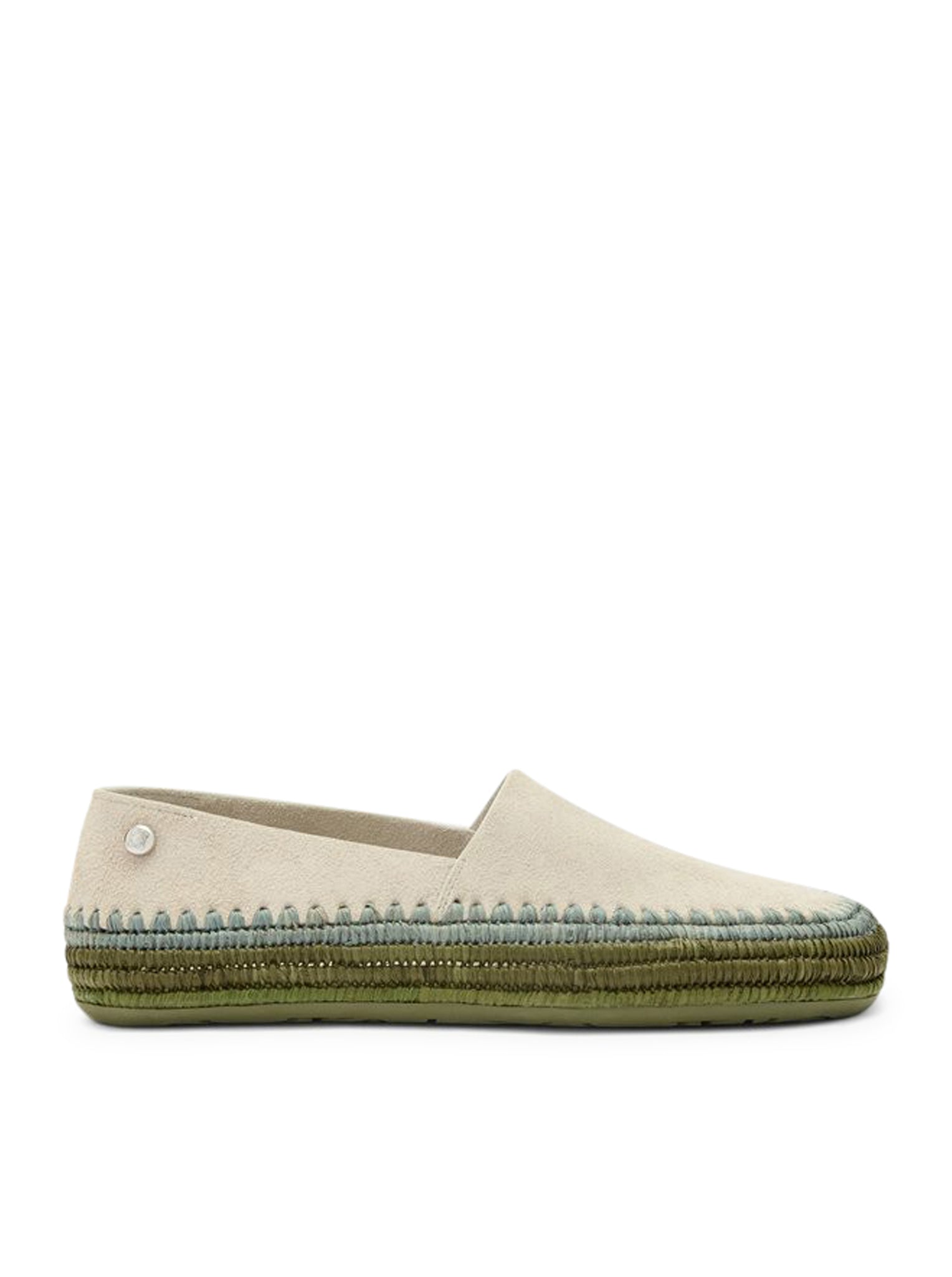 Loewe X Paula's Ibiza 女款 RIO 麂皮拉菲草拖鞋