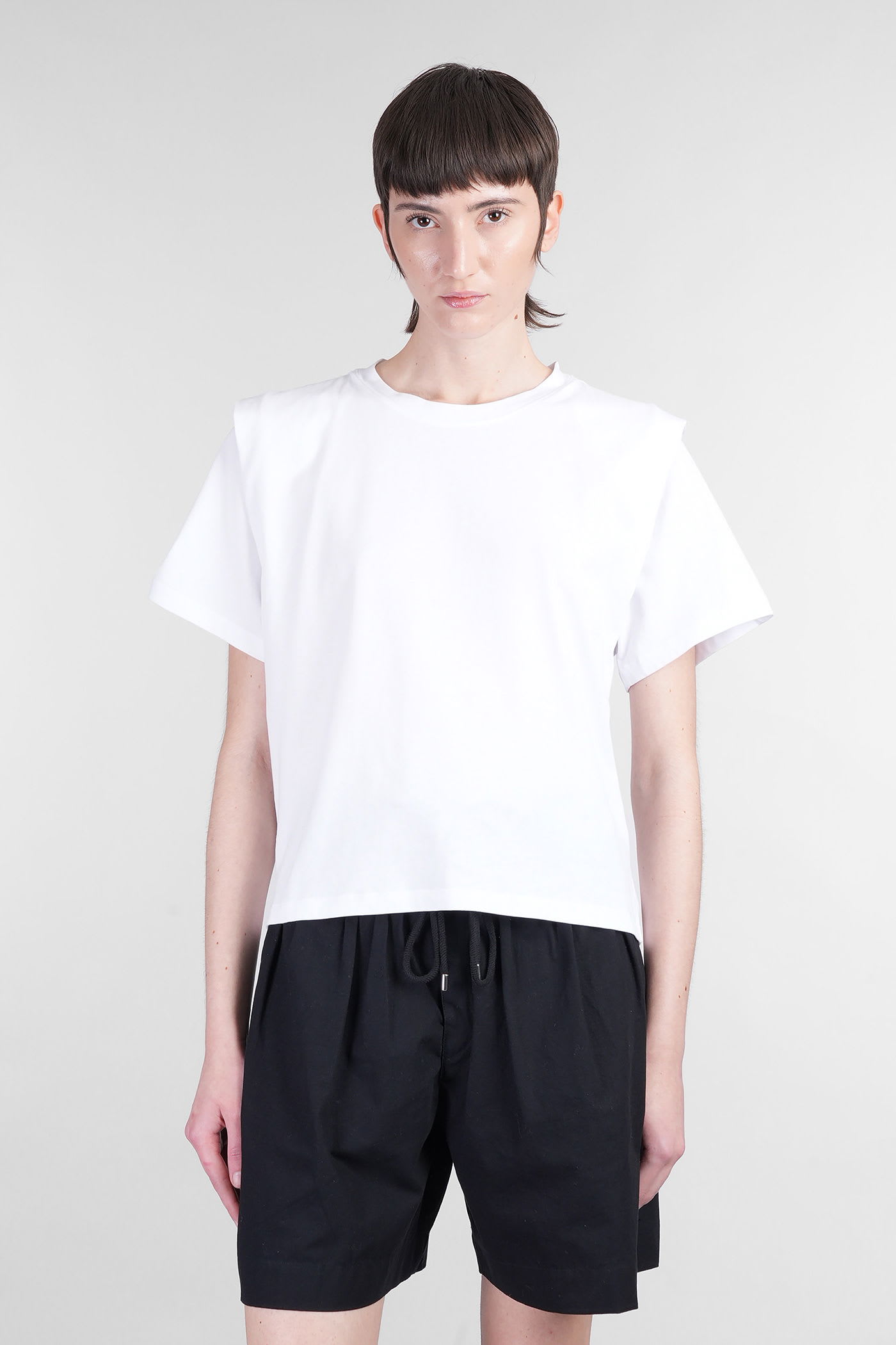 Isabel Marant Zelitos T-shirt In White Cotton