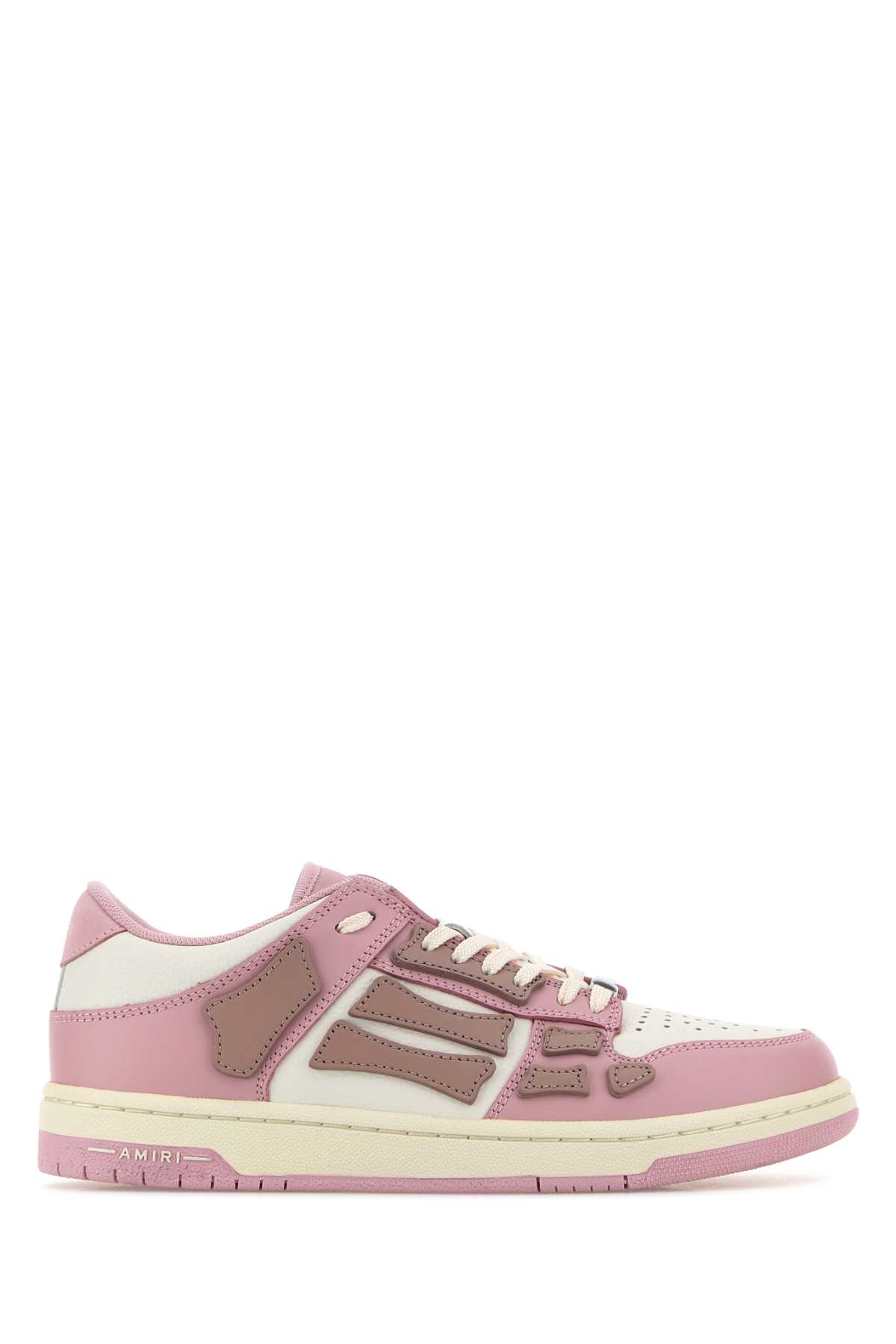 AMIRI Two-tone Leather Skel Sneakers