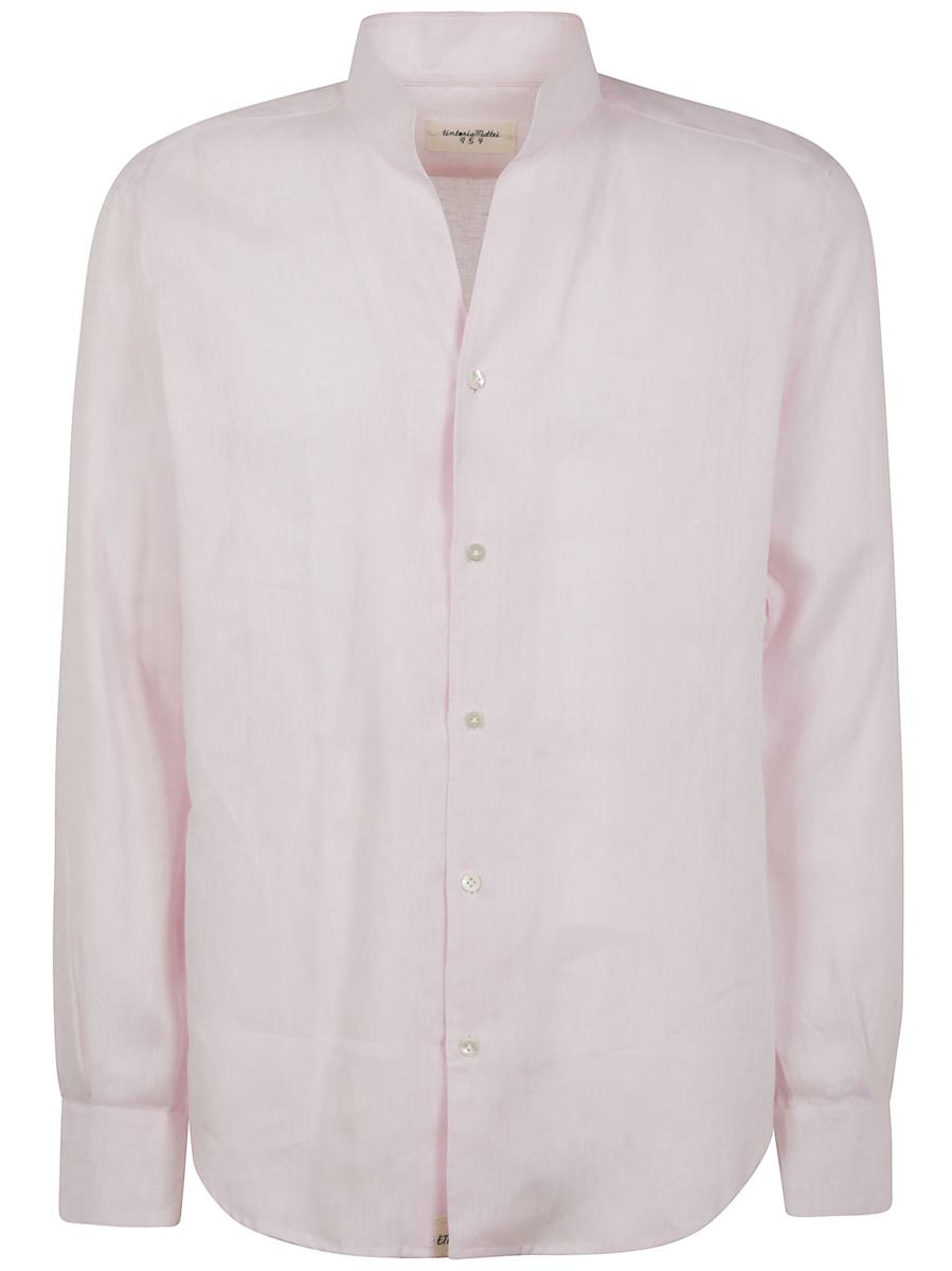 Tintoria Mattei Guru High Neck Linen Shirt Clothing