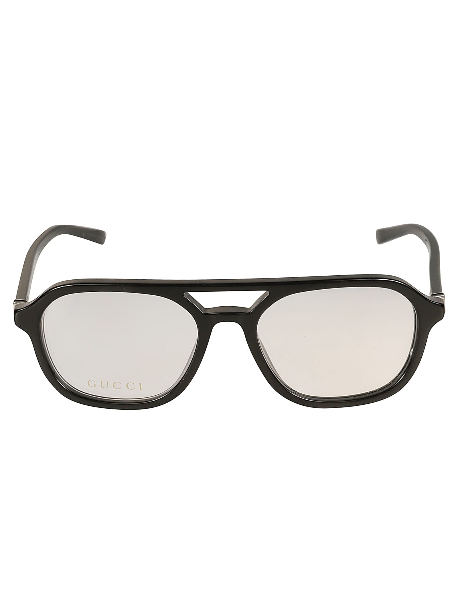 Gucci Eyewear Aviator Logo Lens Frame