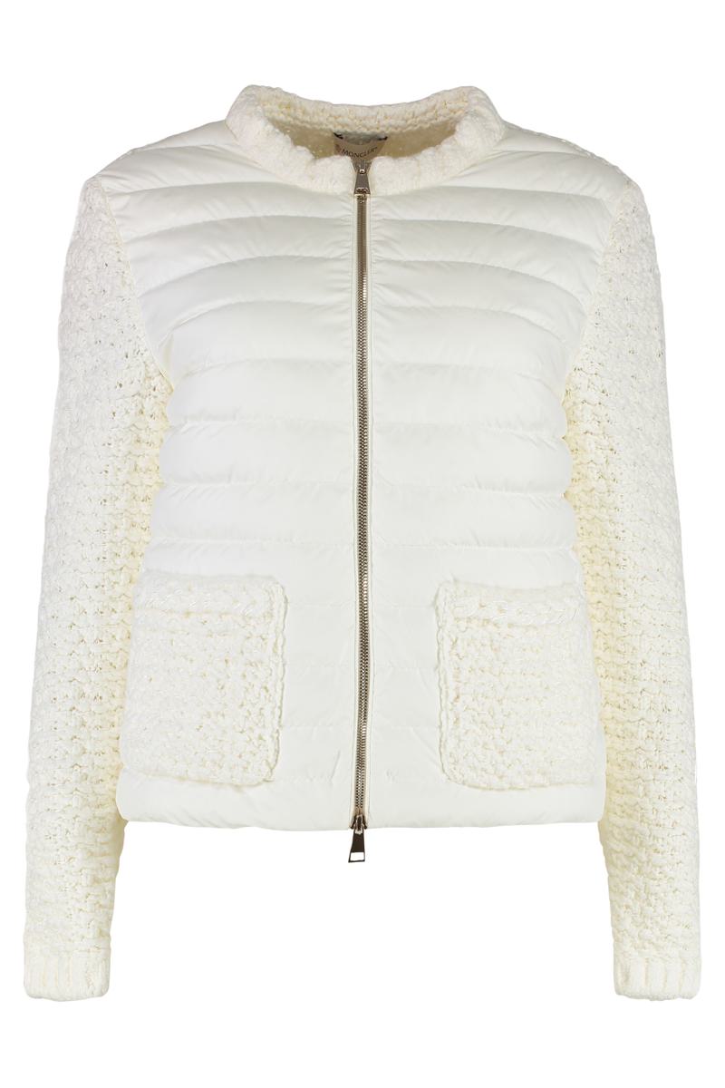 Moncler Cardigan With Padded Front Panel