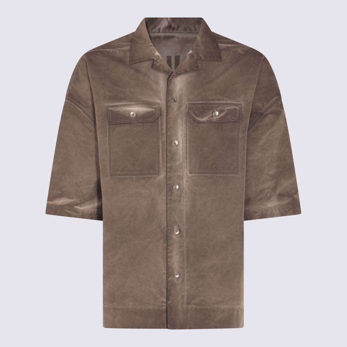 Rick Owens Drkshdw Brown Magnum Tommy Casual Jacket