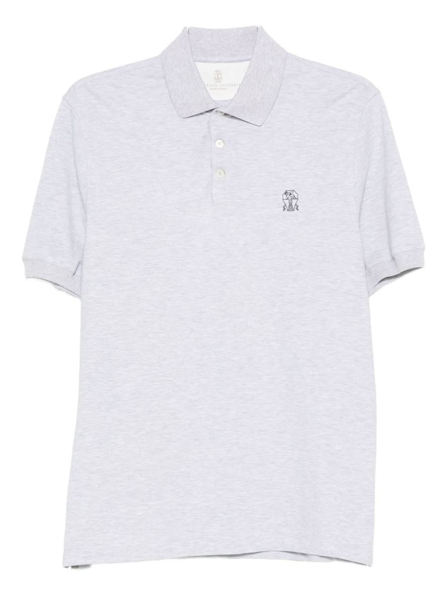 Brunello Cucinelli Logo Cotton Polo Shirt