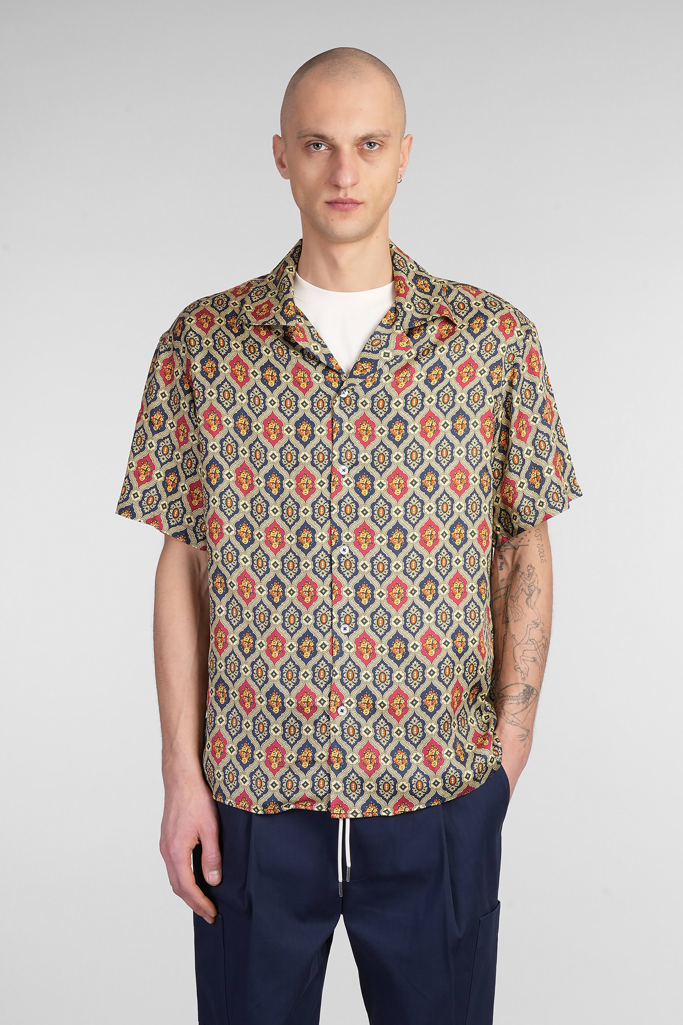 Drôle de Monsieur Shirt In Multicolor Viscose