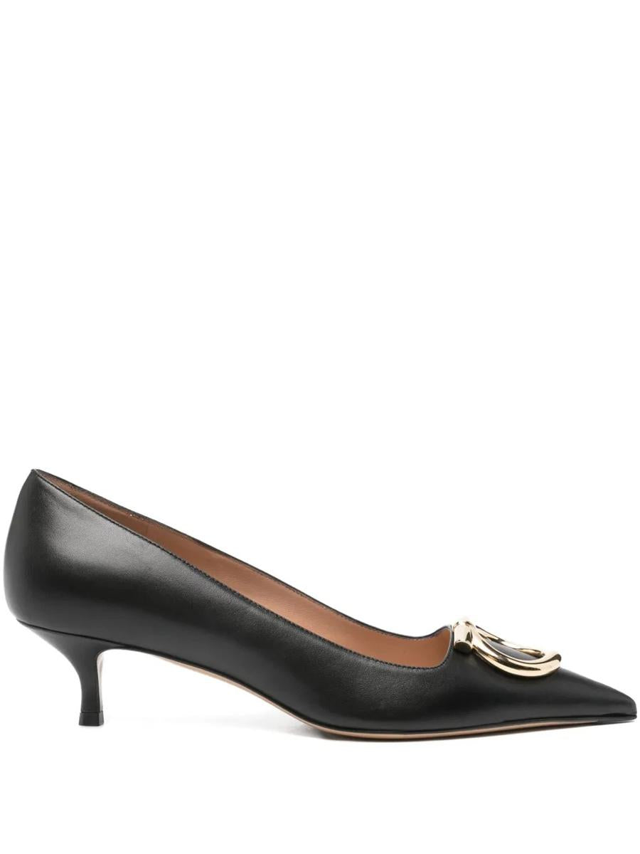 Salvatore Ferragamo Lara 皮革高跟鞋 带大Gancini搭扣