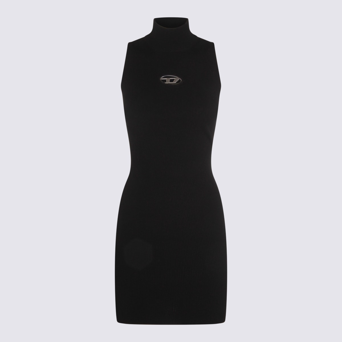 Diesel Black Viscose Mini Dress