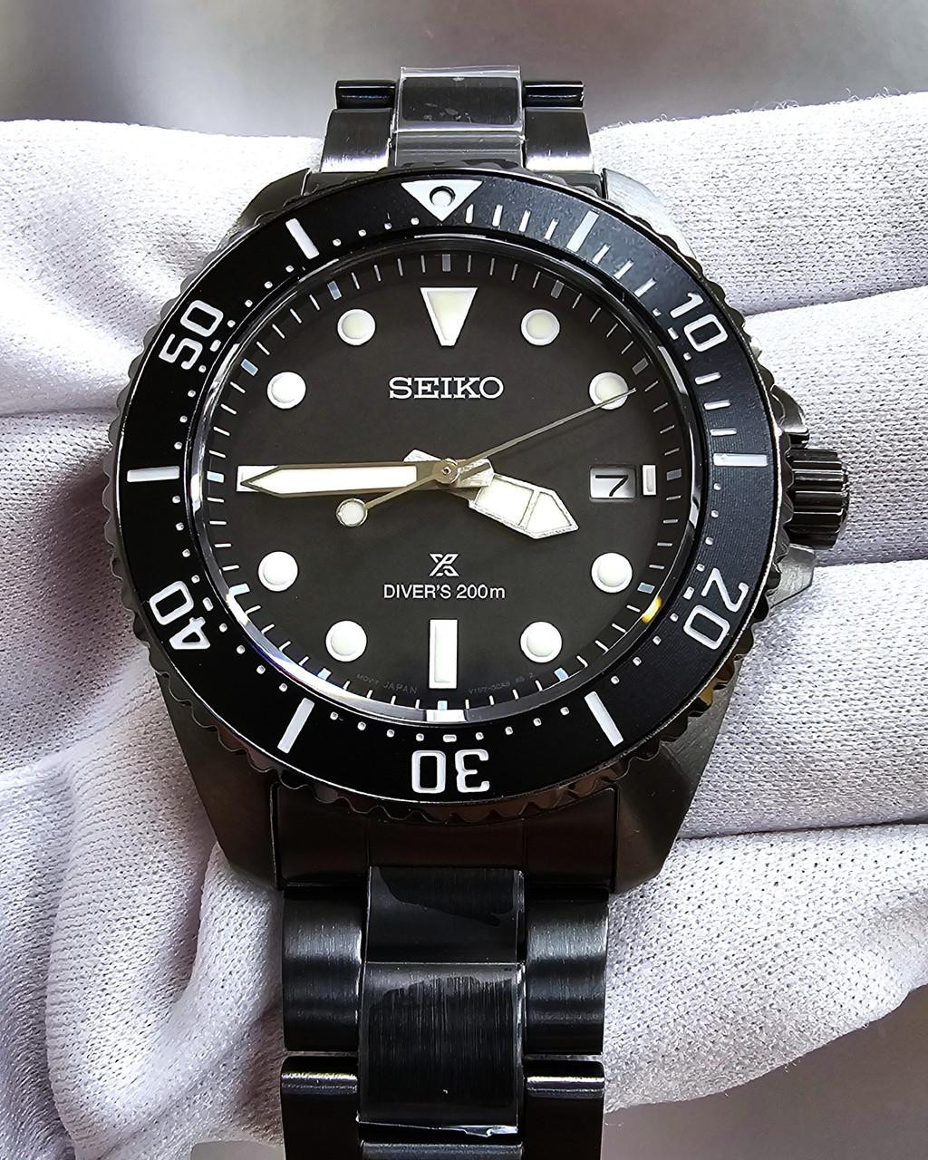 SEIKO Prospex Sea Automatic 41 MM Black Dial Diver's Men's Watch SNE599