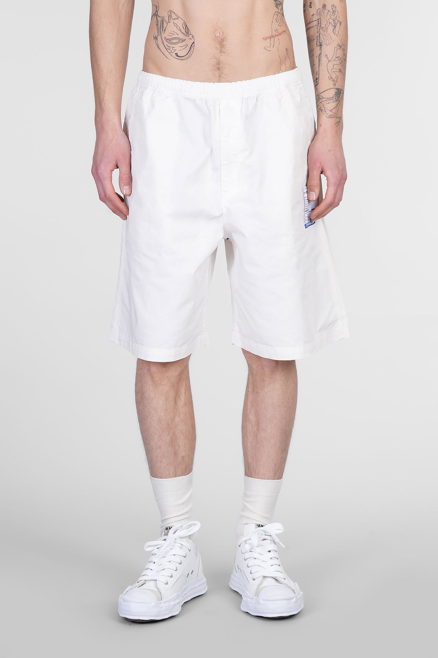 Mihara Yasuhiro Shorts In White Cotton