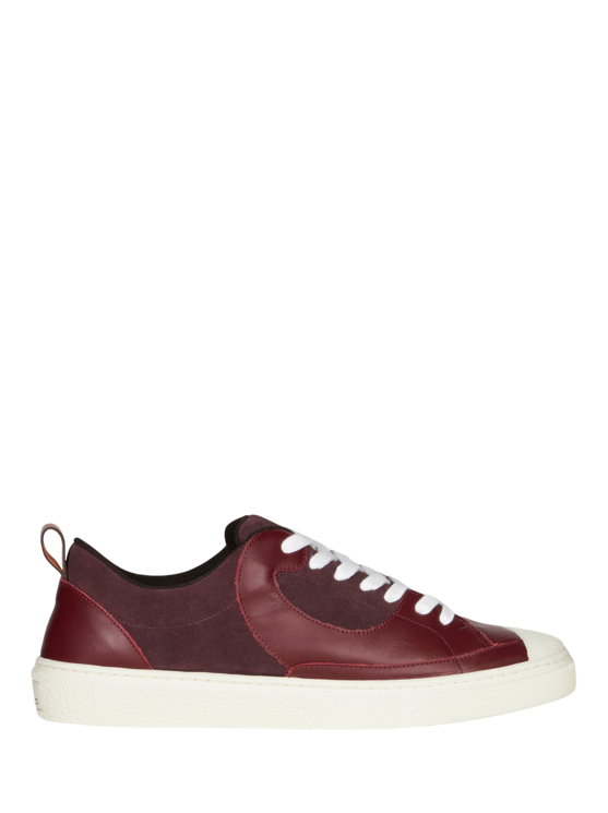 Etro, Sneakers En Cuir, Homme, Bordeaux, Taille 41