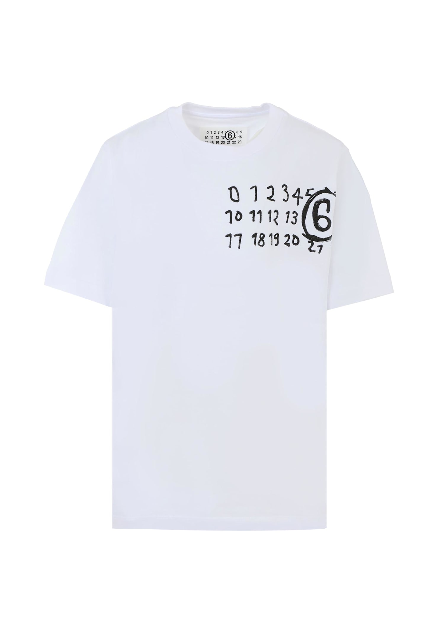 MM6 Maison Margiela White T-shirt For Kids With Logo