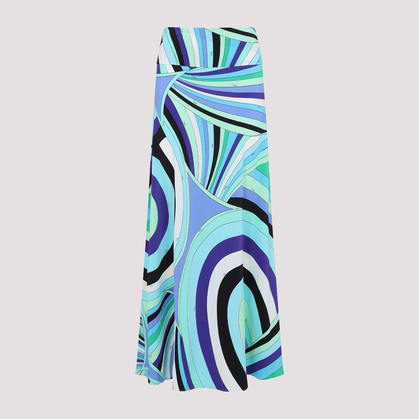 Pucci Abstract Printed High Waist Midi Skirt