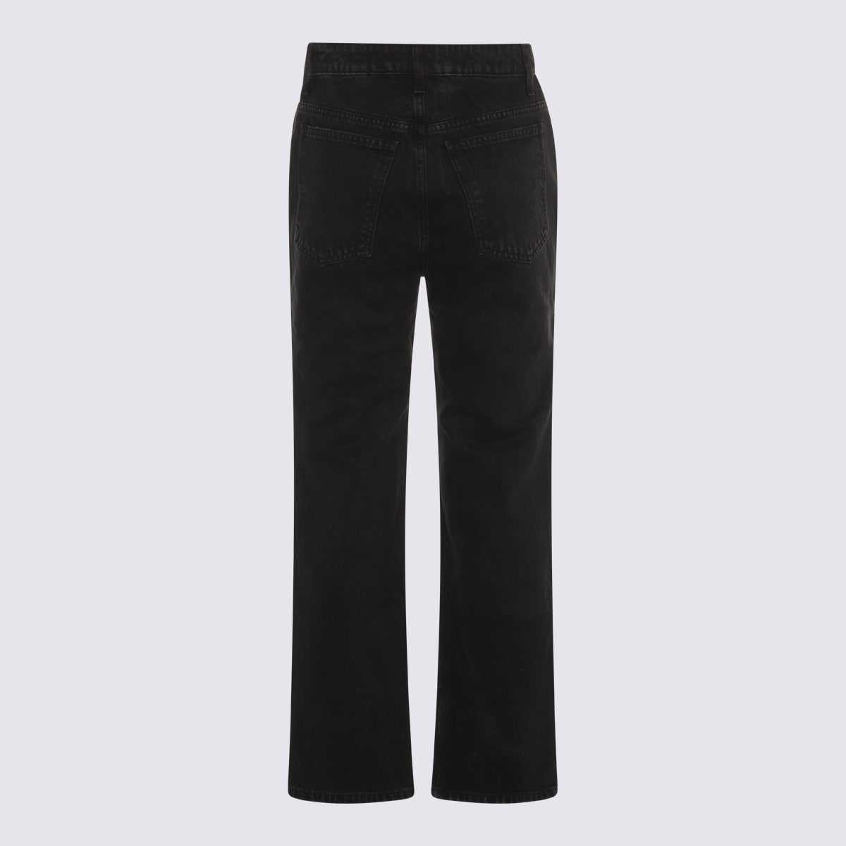 Khaite Black Cotton Denim Jeans