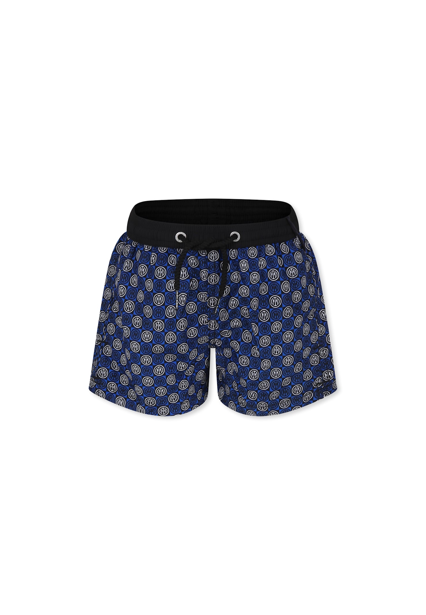 MC2 Saint Barth Blue Swim Shorts For Boy With Inter Logo