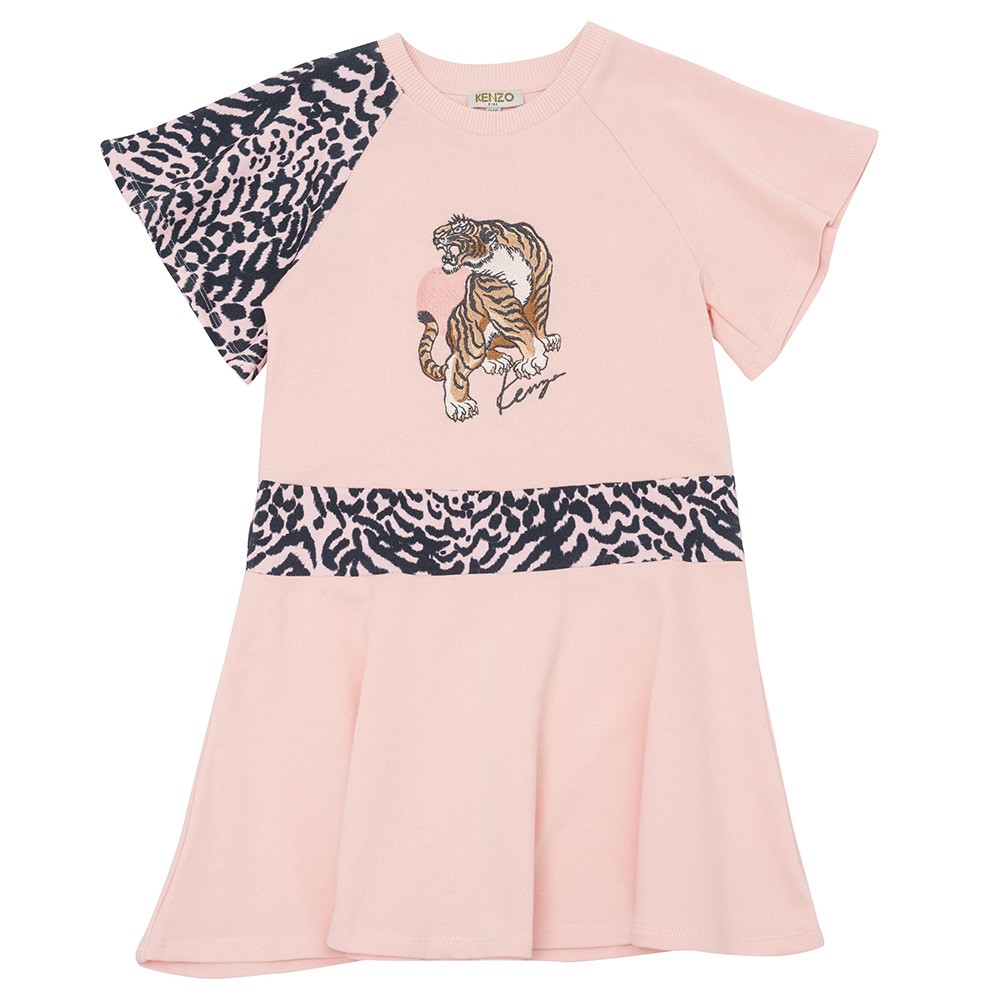 K12231 Embroidered Sweatshirt Dress