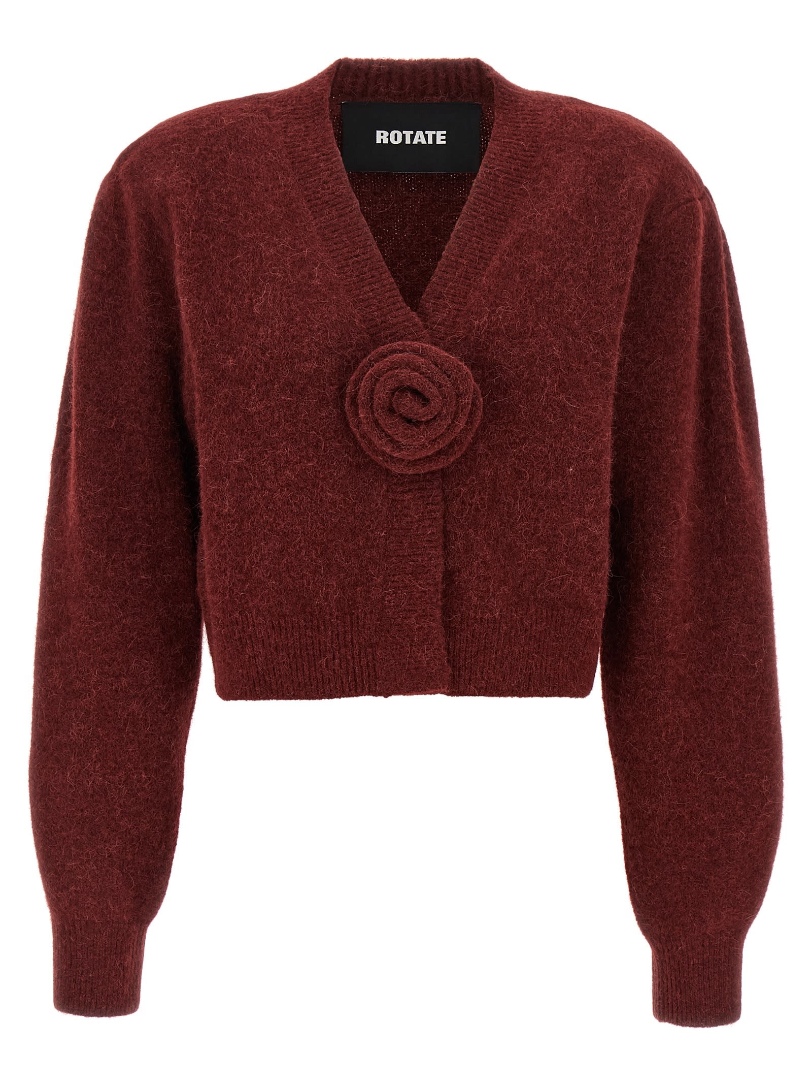 Rotate by Birger Christensen knit Puffsleeve Cardigan