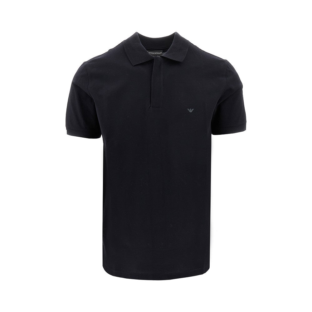 EMPORIO ARMANI 泡泡纱男士polo衫 鹰标