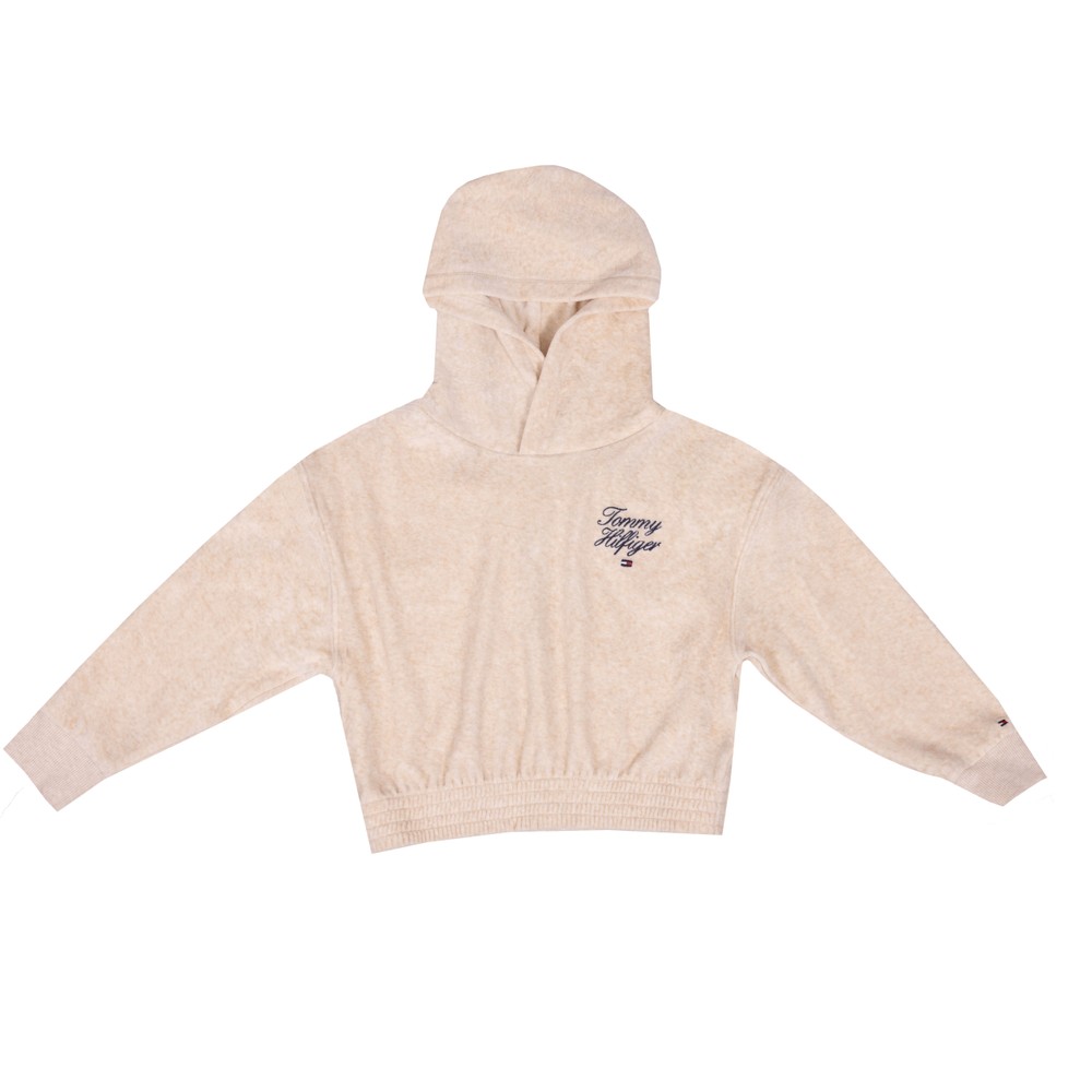 Script Velour Hoodie