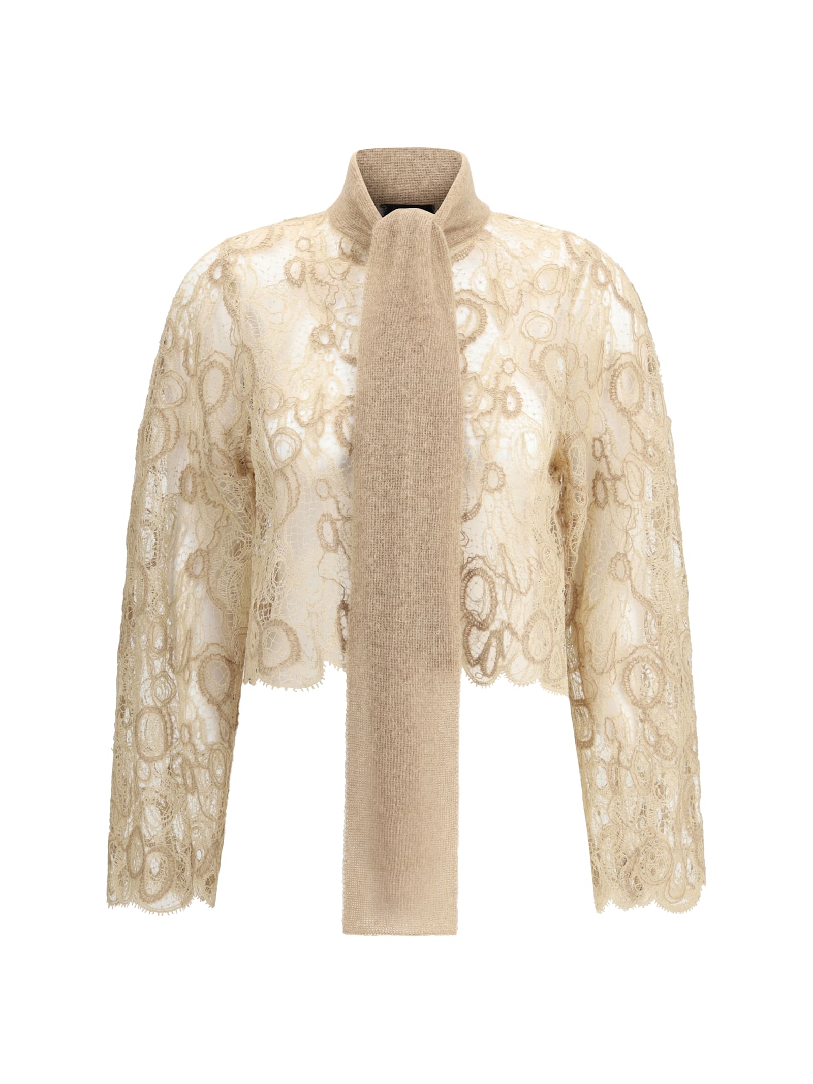 Fabiana Filippi Lace Cropped Shirt