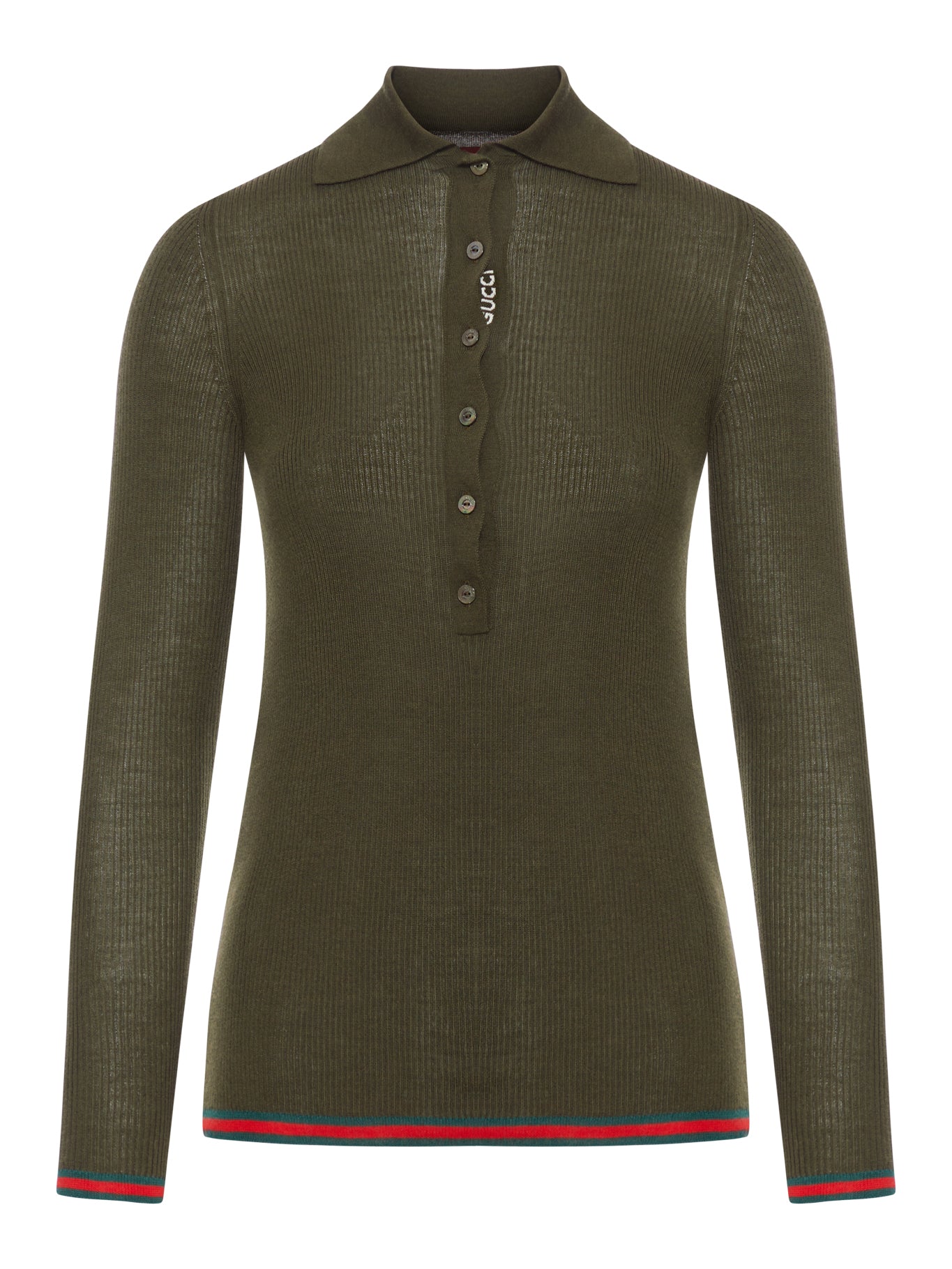 CASHMERE AND SILK POLO - Gucci - Woman