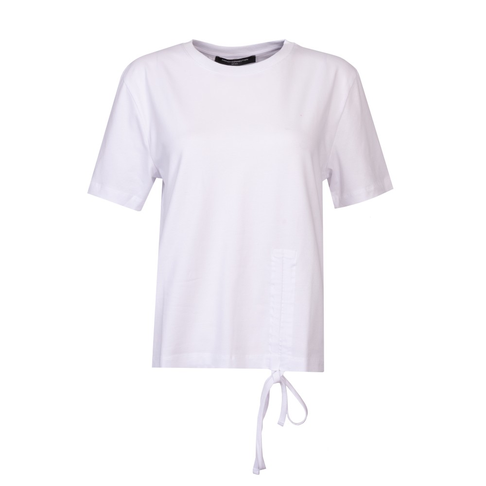 Rallie Cotton Rouched T Shirt