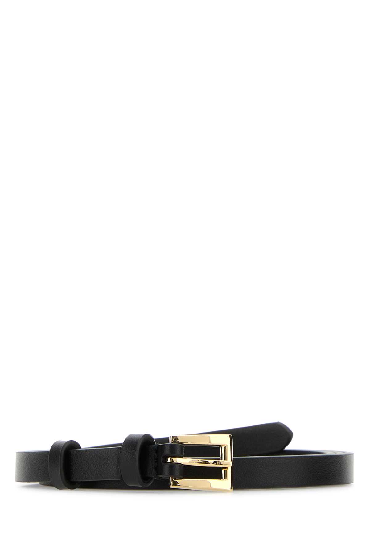 Prada Black Leather Belt