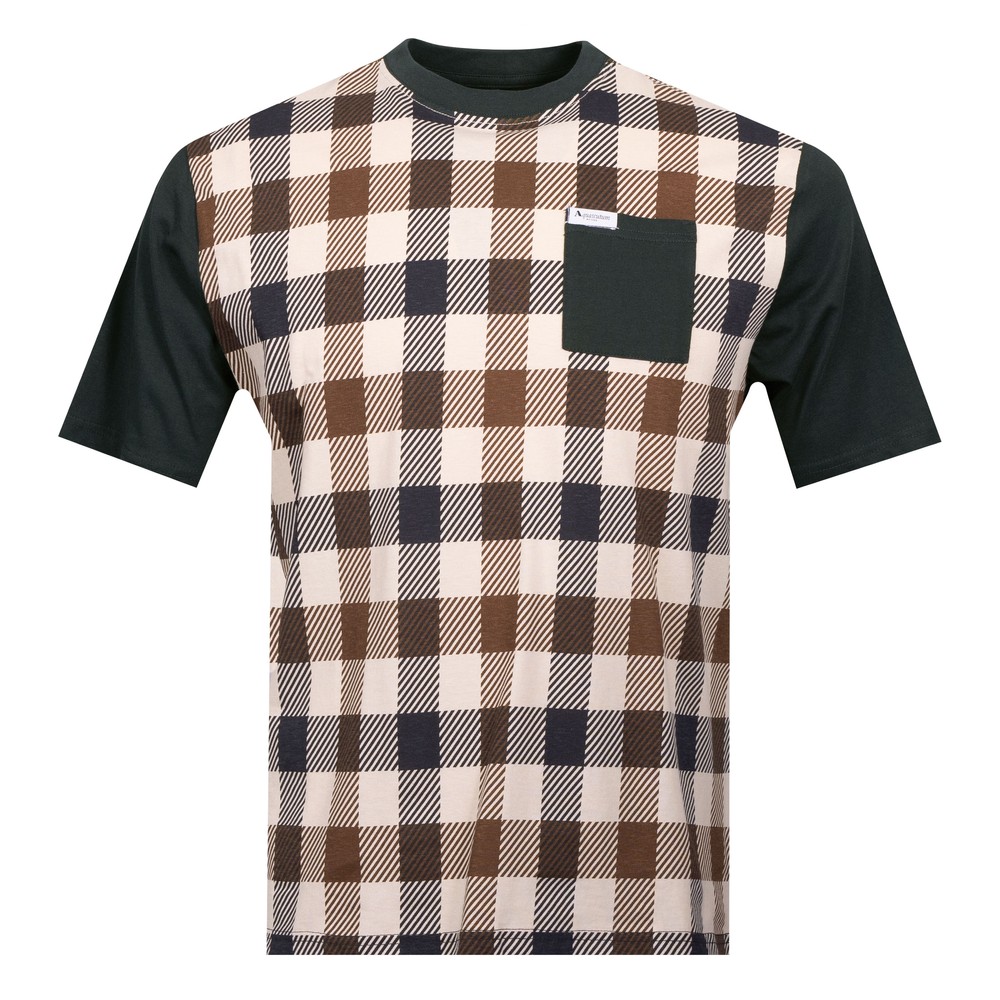 Iconic Macro Check Big Pocket T-Shirt