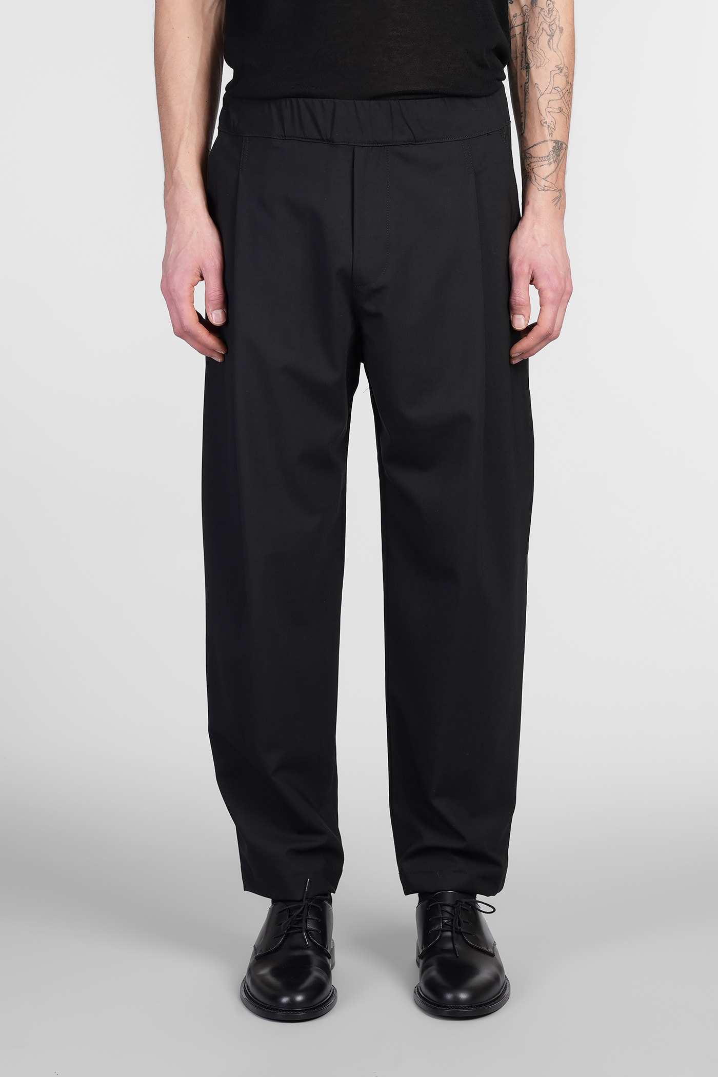 A Paper Kid Pants In Black Wool