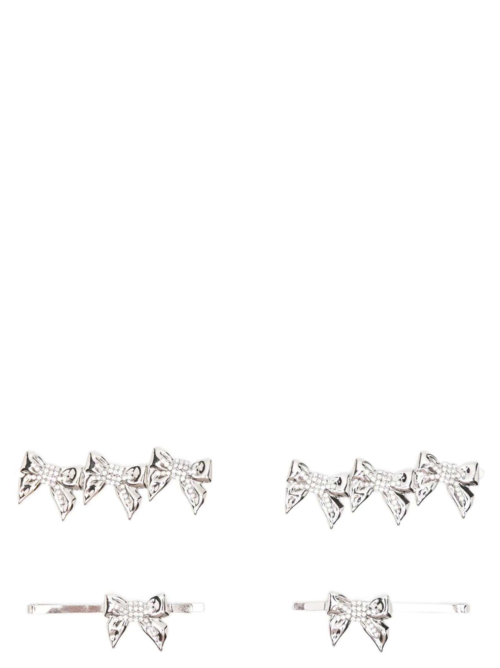 Alessandra Rich Set Of Four Bow Pins
